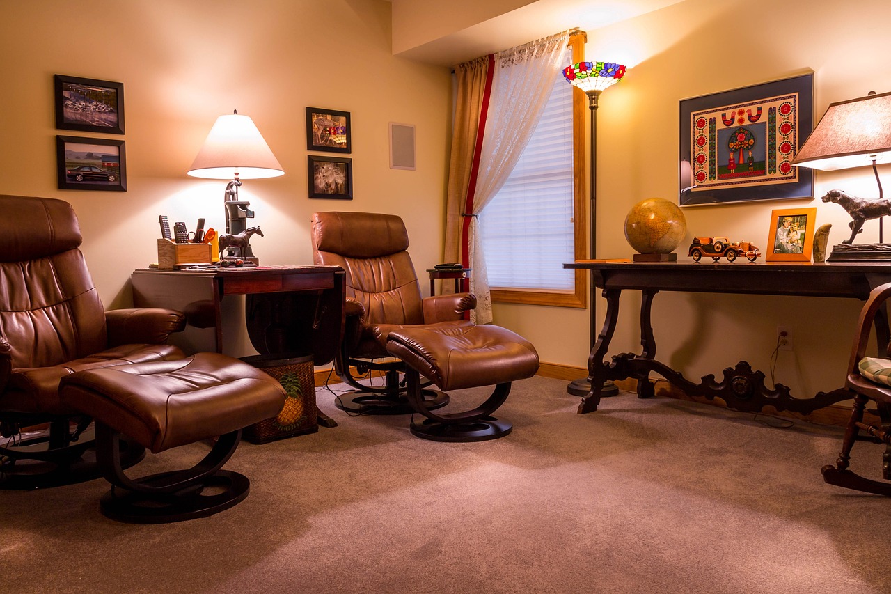 Plush carpet flooring installed in a cozy Brownwood TX living room — carpet installation by Heart of Texas Flooring